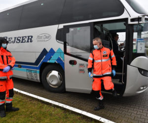 Koronawirus - kontrola pasażerów w autobusach