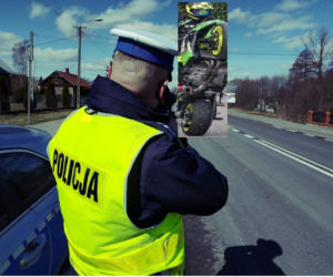 Jechał motocyklem na jednym kole. Policja zabrała mu prawko 