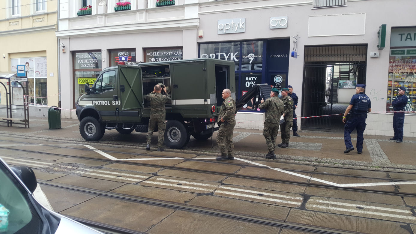 Granat w kamienicy przy Gdańskiej w Bydgoszczy