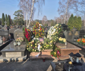 Grób tragicznie zmarłego strażnika miejskiego