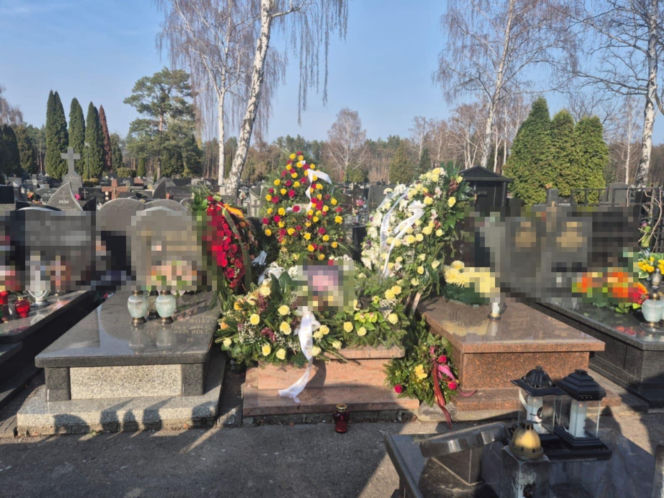 Grób tragicznie zmarłego strażnika miejskiego