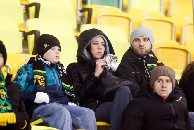 GKS Katowice - Pogoń Szczecin, zdjęcia kibiców i zawodników z meczu 17. kolejki PKO BP Ekstraklasy