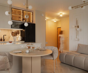 Soft minimalizm w gdyńskim apartamencie - projekt Agata Piltz