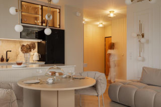 Soft minimalizm w gdyńskim apartamencie - projekt Agata Piltz