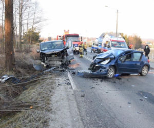 Wypadek na granicy Brzozówki i Zaczarnia