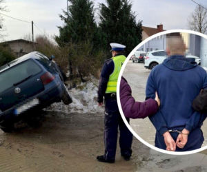 26-latek odpowie za ucieczkę przed policją, narażenie rodziny na niebezpieczeństwo i jazdę bez uprawnień