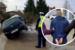 26-latek odpowie za ucieczkę przed policją, narażenie rodziny na niebezpieczeństwo i jazdę bez uprawnień