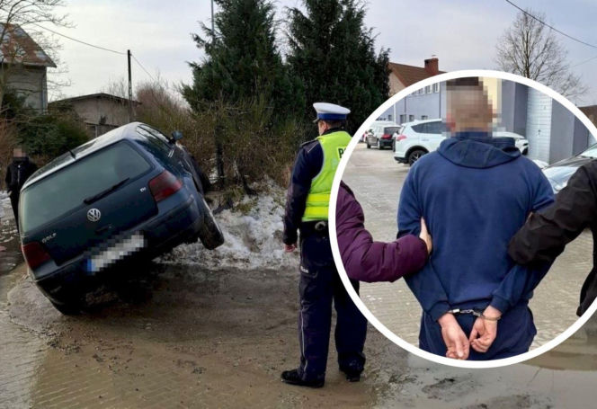 26-latek odpowie za ucieczkę przed policją, narażenie rodziny na niebezpieczeństwo i jazdę bez uprawnień