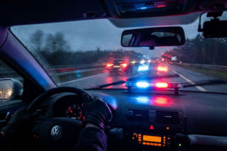 Pościg za audi pod Bielskiem Podlaskim