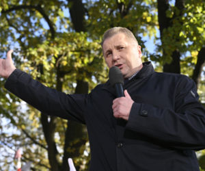 Protest pod TK. Kaczyński