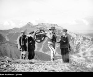 Budowa kolejki na Kasprowy Wierch, rok 1935