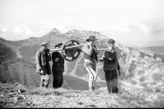 Budowa kolejki na Kasprowy Wierch, rok 1935