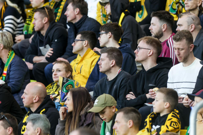 GKS Katowice - Lechia Gdańsk: Zdjęcia kibiców i zawodników z meczu 25. kolejki PKO BP Ekstraklasy