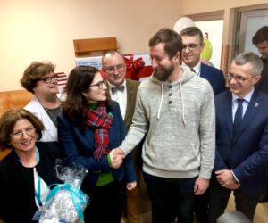 Tata małego Józia nie krył wzruszenia.