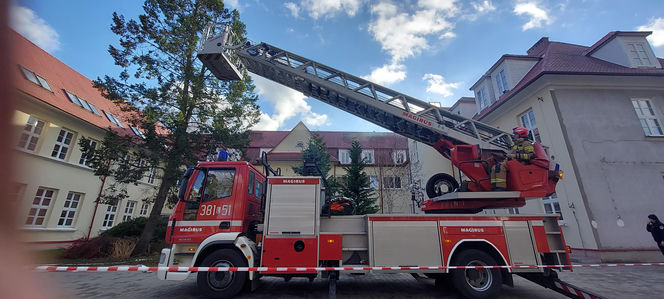 Próbna ewakuacja w zamojskim "rolniczaku"