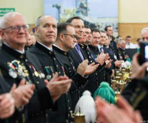 Bełchatów: Prezydent Andrzej Duda z wizytą u górników