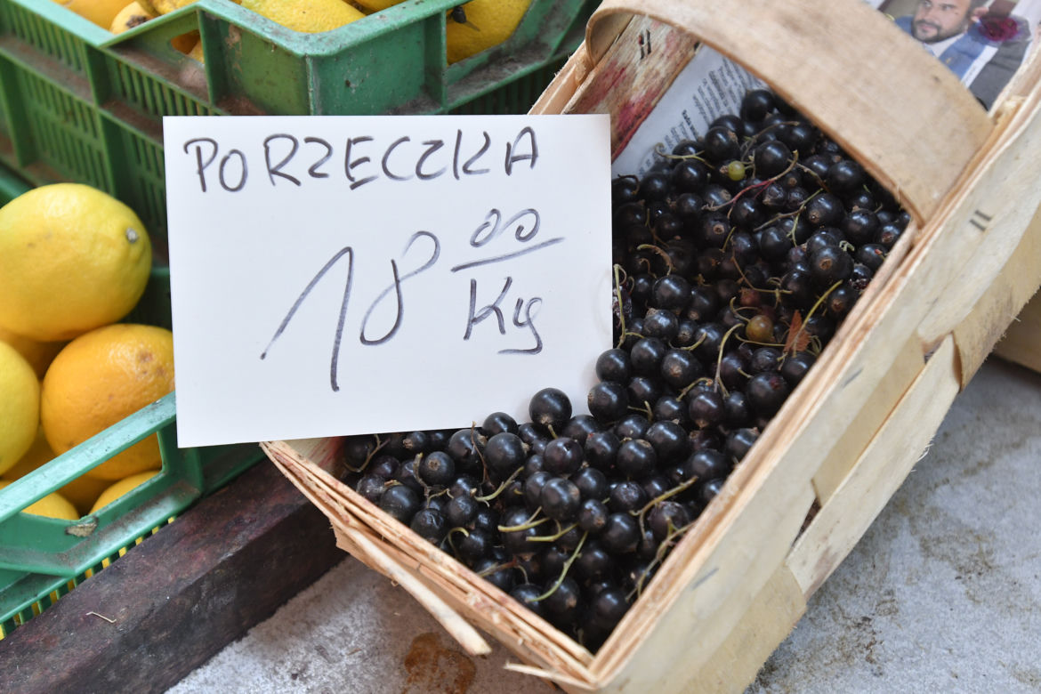 Za litr czarnych porzeczek trzeba zapłacić 18 zł, a za łubiankę nawet 25 zł