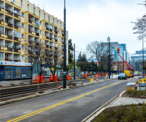 Tramwaj wzdłuż ul. Rakowieckiej w Warszawie - budowa