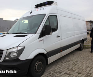 Mercedes-Benz Sprinter typu chłodnia pochodzący z kradzieży