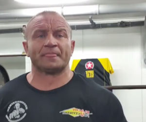 Mariusz Pudzianowski na treningu