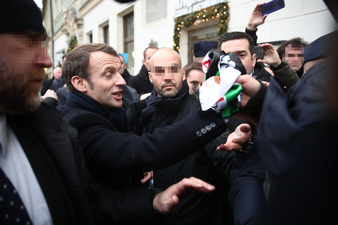 Macron w Krakowie