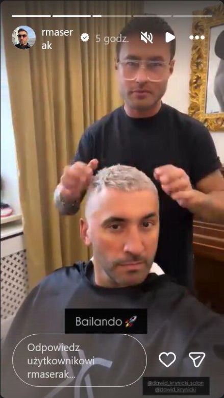 Ale metamorfoza! Rafał Maserak po latach zmienił kolor włosów