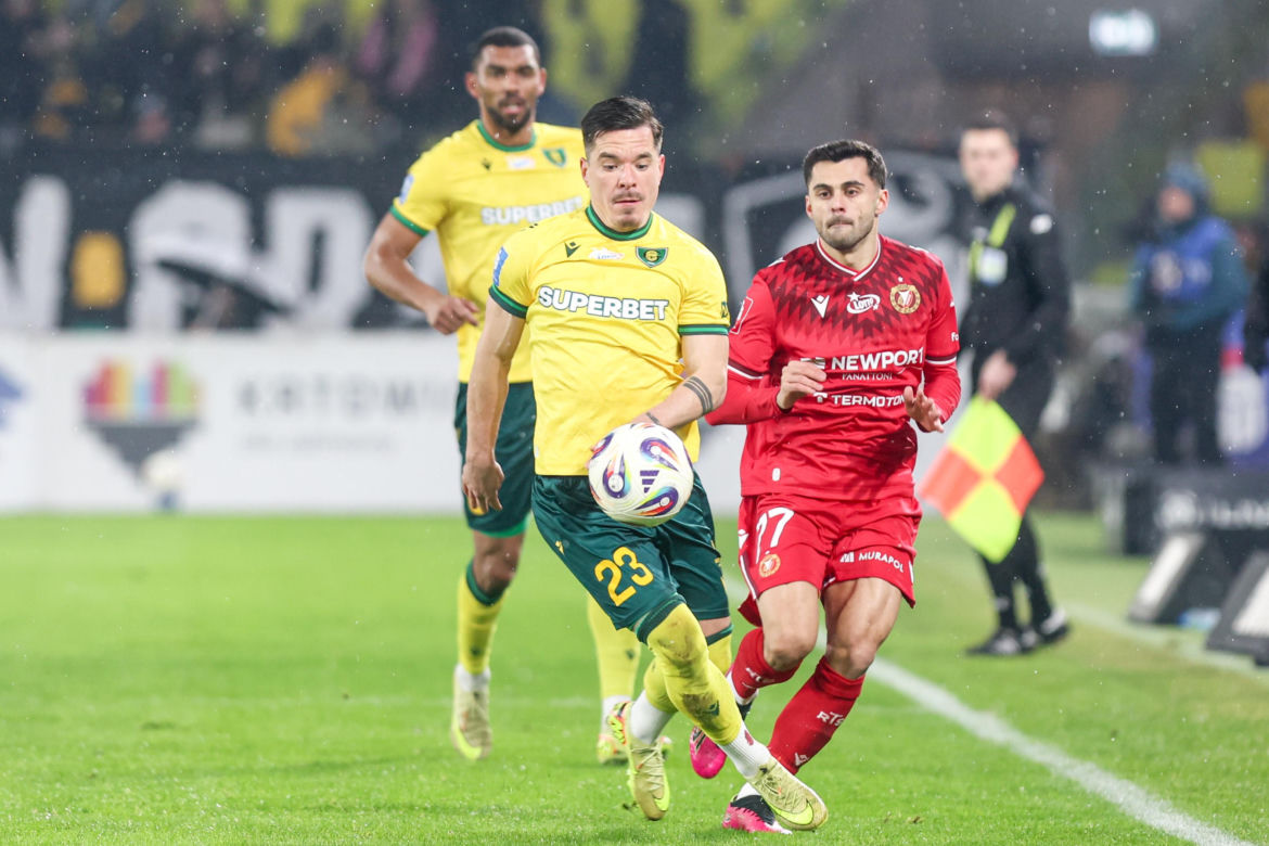 GKS Katowice - Widzew Łódź, zdjęcia kibiców z meczu 20. kolejki PKO BP Ekstraklasy
