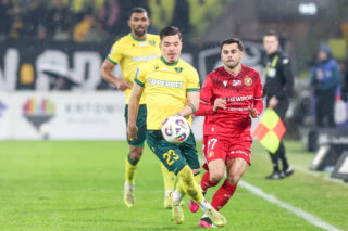 GKS Katowice - Widzew Łódź, zdjęcia kibiców z meczu 20. kolejki PKO BP Ekstraklasy