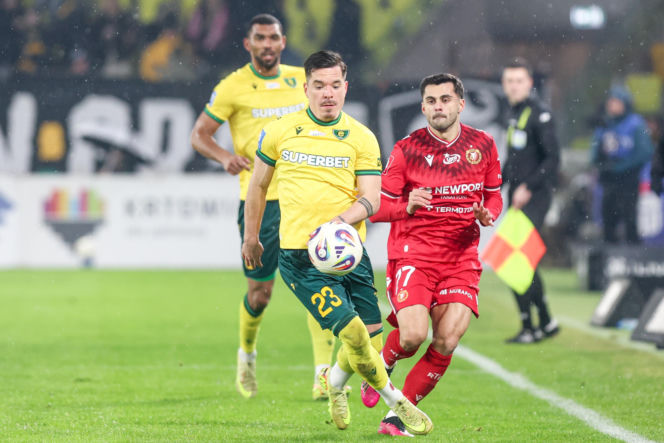 GKS Katowice - Widzew Łódź, zdjęcia kibiców z meczu 20. kolejki PKO BP Ekstraklasy