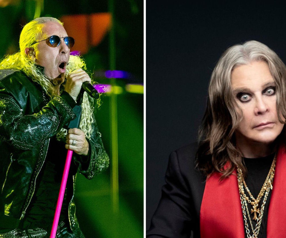 Dee Snider śpiewa do mikrofonu, a obok na zdjęciu Ozzy Osbourne. O konflikcie muzyków przeczytasz na EskaRock.
