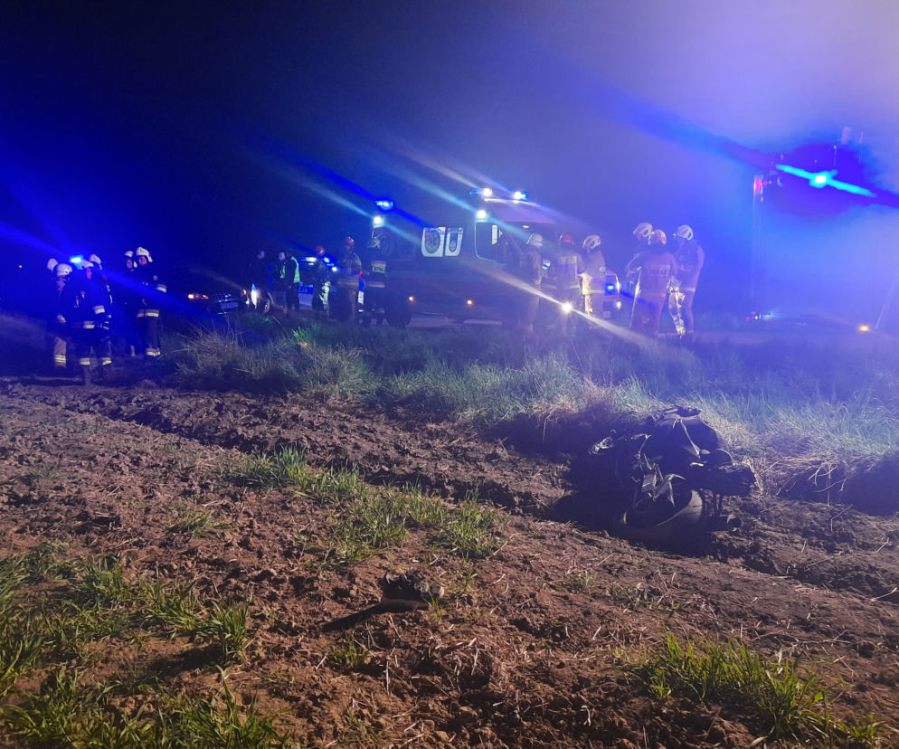Wypadek motocyklisty w Miechowicach Wielkich