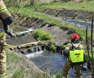 Nieznana substancja w rzece Kamiennej
