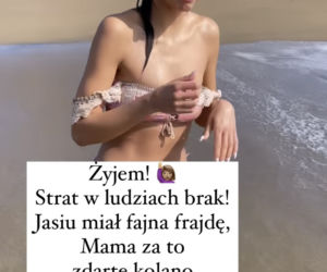 Klaudia El Dursi pluska się z dziećmi