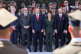 Marta Nawrocka podczas defilady