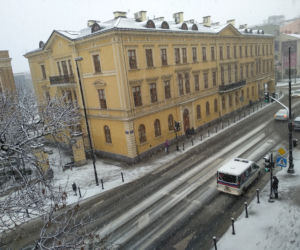 Śnieżyca w Lublinie