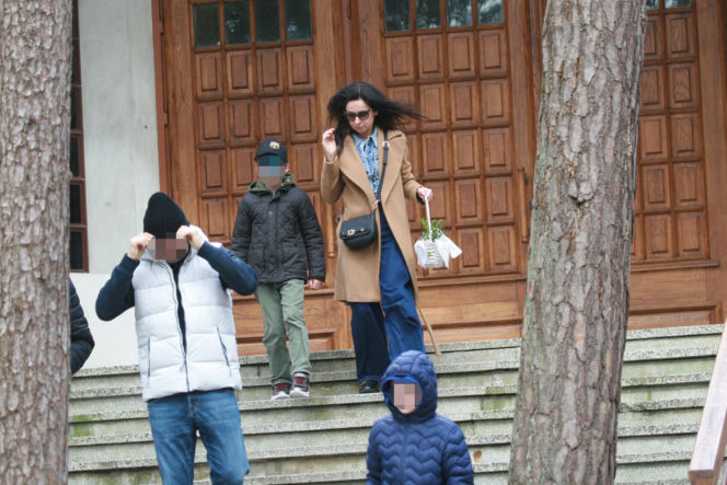 Marta Kaczyńska ze święconką