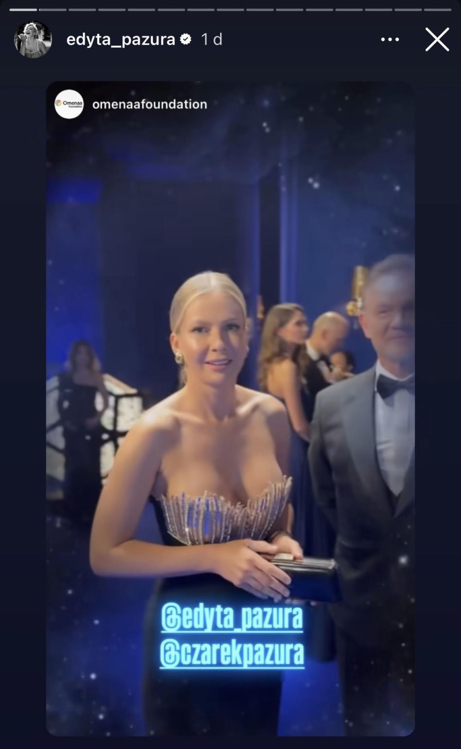 Edyta Pazura i Cezary Pazura - Bal Omenyy Mensah i Rafała Brzoski