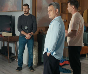 Barwy szczęścia odc. 3271.Marcin Kodur (Oskar Stoczyński), Karol (Jan Wieczorkowski), Darek Janicki (Andrzej Niemyt)