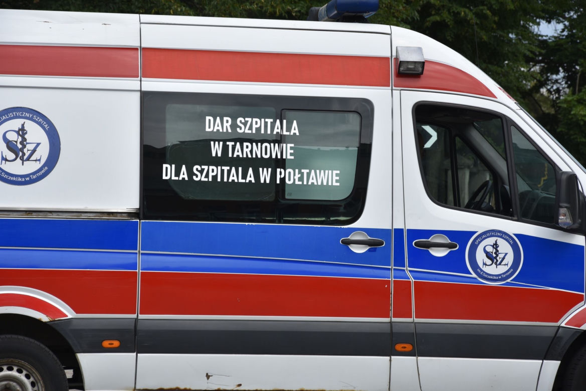 Karetka z Tarnowa dla Połtawy na Ukrainie