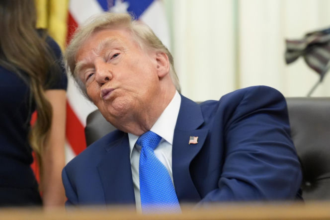 Prezydent USA Donald Trump uciszał w poniedziałek dziennikarkę CNN Kristen Holmes