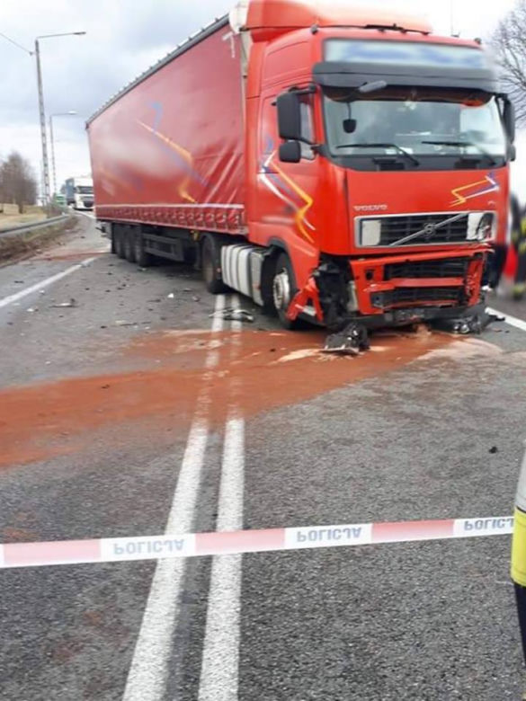 Poświętne: Mercedes rozerwany na dwie części po zderzeniu z TIR-em. W środku 5 młodych osób. Dwie zginęły [ZDJĘCIA]