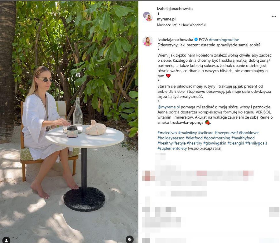 Iza Janachowska wypoczywa na Malediwach