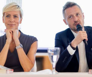 Anita Werner z mężem promuje książkę
