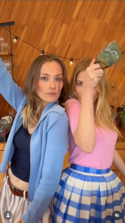 Barwy szczęścia nowy sezon sesja. Dominika (Karolina Chapko), Renata (Anna Mrozowska)