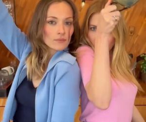 Barwy szczęścia nowy sezon sesja. Dominika (Karolina Chapko), Renata (Anna Mrozowska)