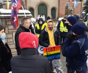 „LGBT to ludzie - uliczny protest w Tarnowie