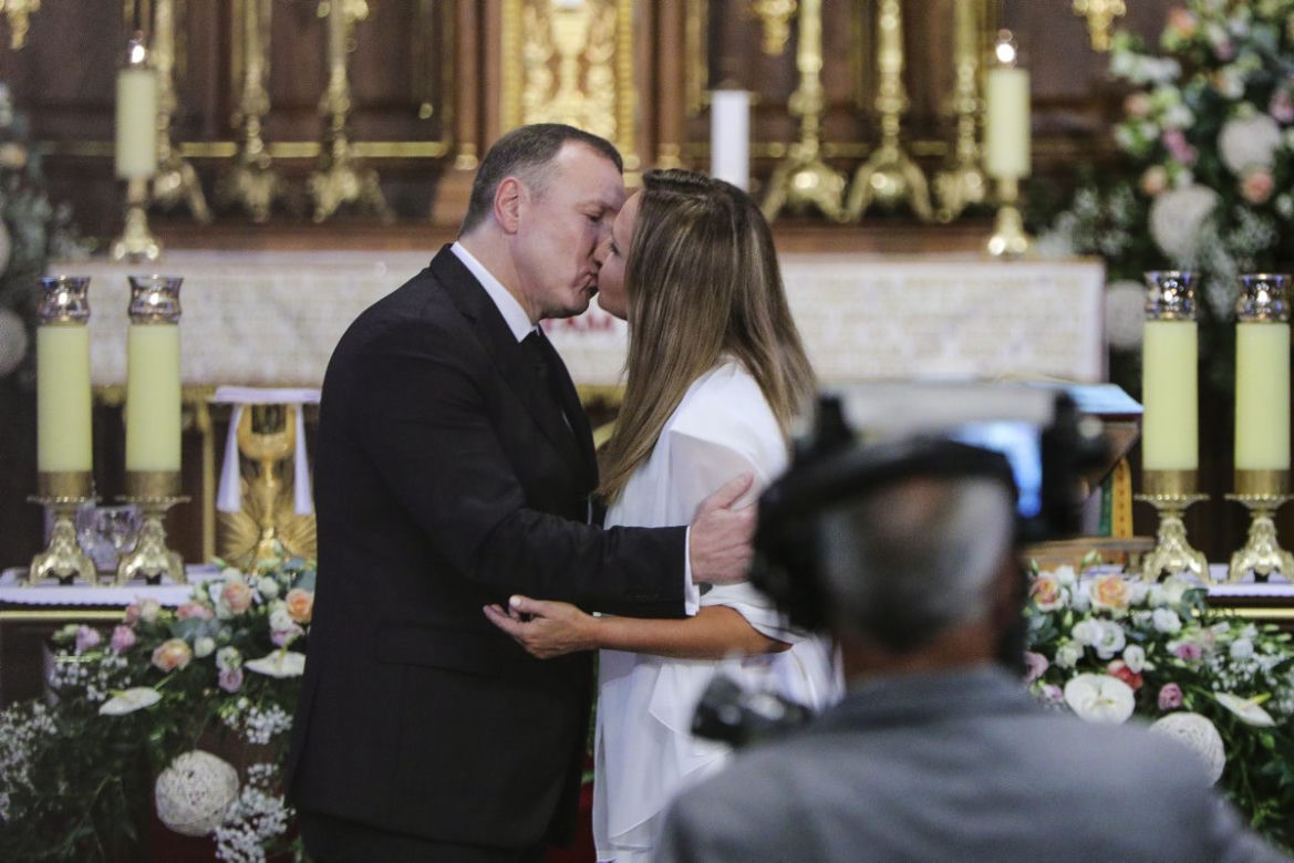 Jacek Kurski z żoną
