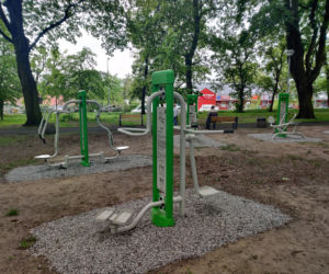 Siłownia pod chmurką w parku im. Hanny Pudlis