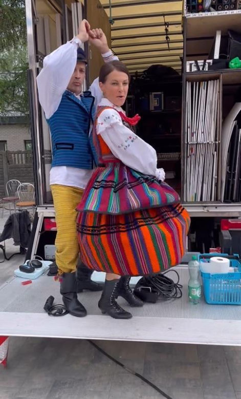 Barwy szczęścia nowy sezon na planie. Kasia (Katarzyna Glinka), Mariusz (Rafał Cieszyński)