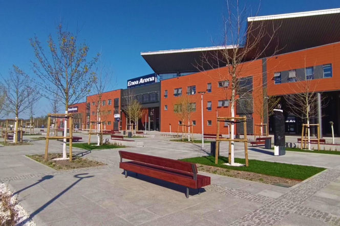 Przed halą Enea Arena powstaje Aleja Szczecińskich Olimpijczyków